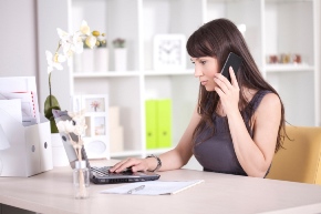 image of woman working on a computer